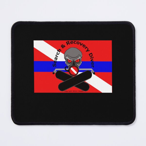 Item preview, Search and Recovery Diver - Blue Line Dive Flag designed and sold by JulyeParker.
