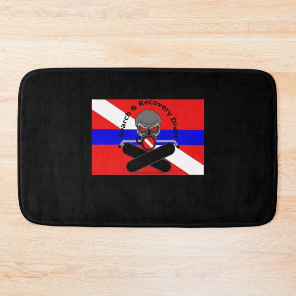 Item preview, Search and Recovery Diver - Blue Line Dive Flag designed and sold by JulyeParker.
