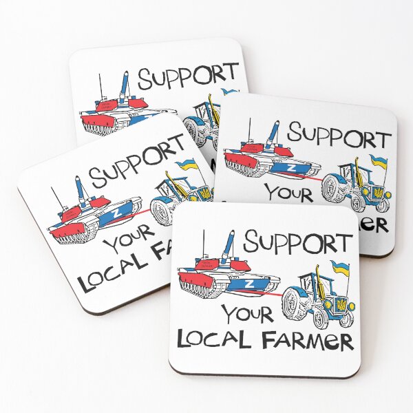 Item preview, Farmers Stealing Tanks; Support; designed and sold by StickerApe.