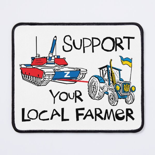 Item preview, Farmers Stealing Tanks; Support; designed and sold by StickerApe.