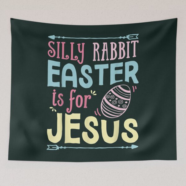 Item preview, silly rabbit easter is for jesus                          designed and sold by KnottyNatureArt.
