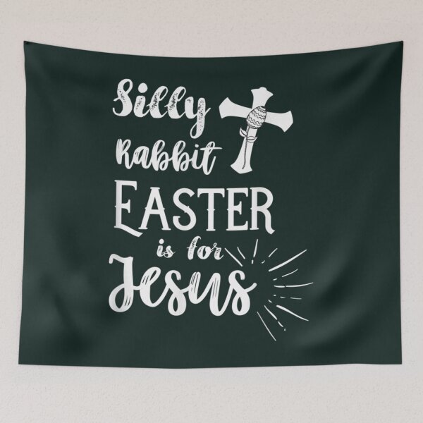 Item preview, silly rabbit easter is for jesus                designed and sold by KnottyNatureArt.