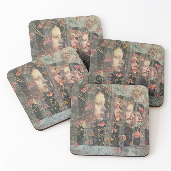 Bluebeard Wives orginal artwork  Coasters (Set of 4)