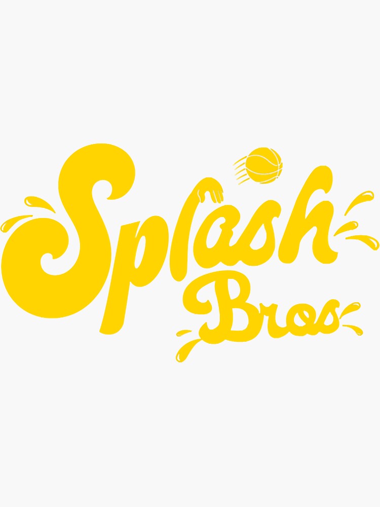 "Splash Bros Logo Shirt" Sticker by JulyeParker Redbubble