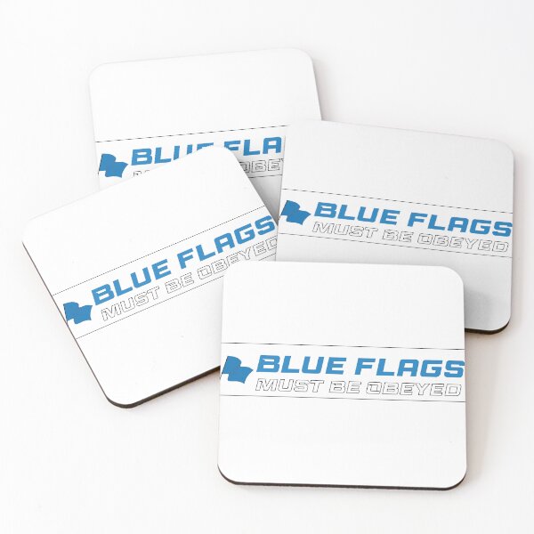 Item preview, blue flags designed and sold by DesignCaption.