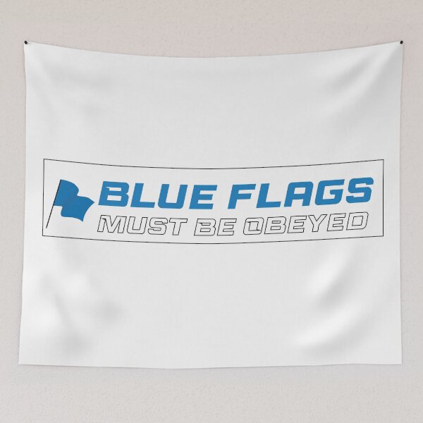 Item preview, blue flags designed and sold by DesignCaption.