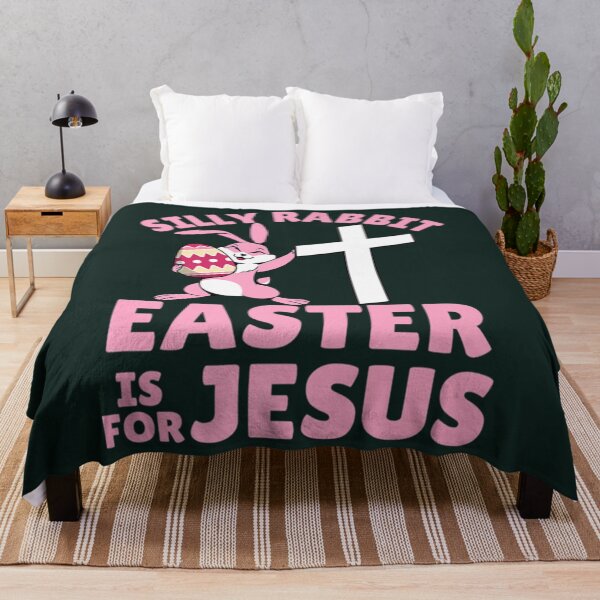 Item preview, silly rabbit easter is for jesus designed and sold by KnottyNatureArt.