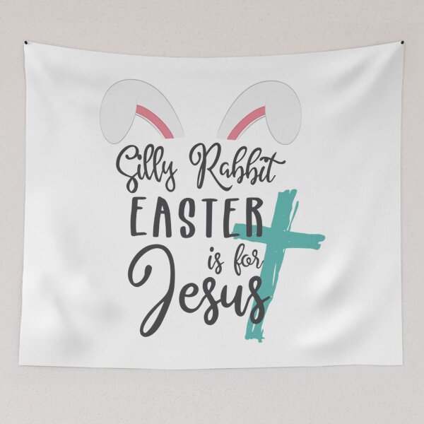 Item preview, silly rabbit easter is for jesus            designed and sold by KnottyNatureArt.