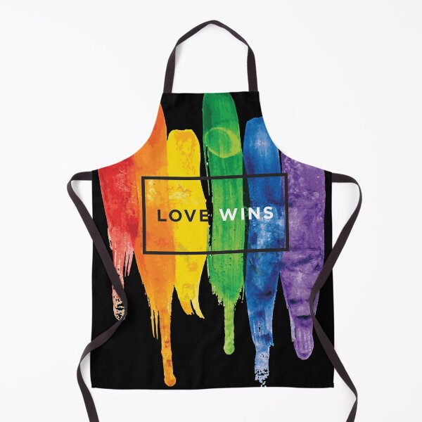 Artikelvorschau, Aquarell-LGBT-Liebe gewinnt Rainbow Paint Typographic Essential entworfen und verkauft von HayleyRodriguez.