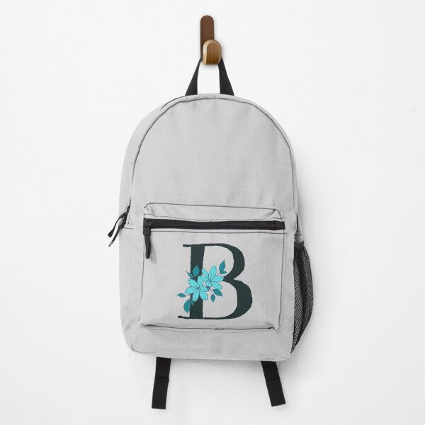 Item preview, Blue floral B monogram designed and sold by Coffee Lifestyle.