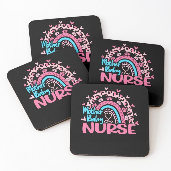 Artikelvorschau, Mutter-Baby-Krankenschwester, Krankenschwester-Tagesleopard-Regenbogen-Schwarzes entworfen und verkauft von EasyPrintGift.