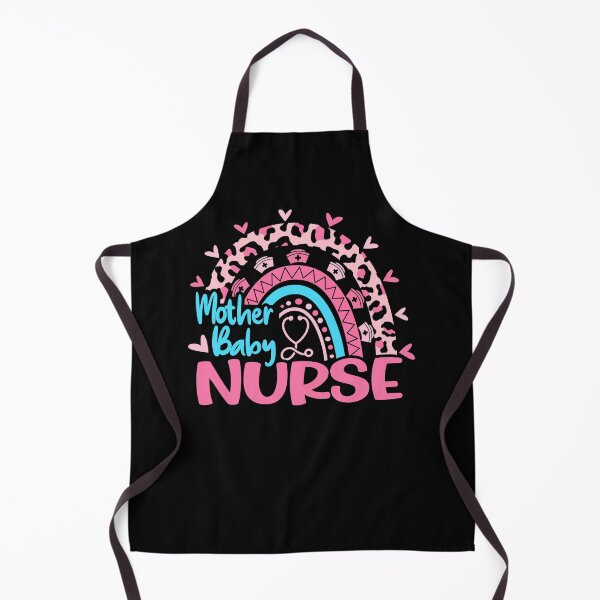 Artikelvorschau, Mutter-Baby-Krankenschwester, Krankenschwester-Tagesleopard-Regenbogen-Schwarzes entworfen und verkauft von EasyPrintGift.