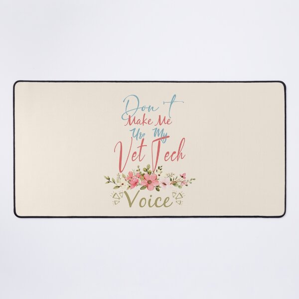 Vista previa del artículo con la obra «No me hagas usar mi voz Vet Tech - Idea divertida de regalo de cita Vet Tech para hombres y mujeres», diseñado y vendido por Mmmm3344.