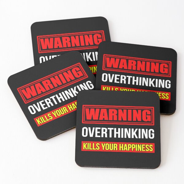 Item preview, Warning overthinking kills your happiness, Good vibes only designed and sold by Lekrock.