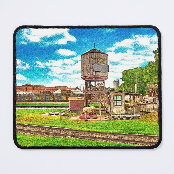 Item preview, Stockyards station wooden water tower in Fort Worth, Texas designed and sold by NickoPrints.