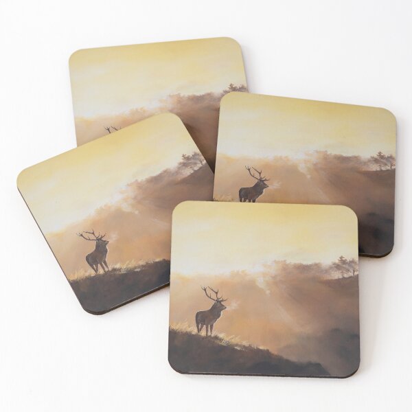 Item preview, Bradgate Stag in the Mist designed and sold by lizblackdowding.
