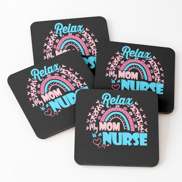 Artikelvorschau, Lustig, entspannen Sie sich, meine Mutter ist ein Krankenschwester-Muttertags-Krankenschwestern-Tagesleopard entworfen und verkauft von EasyPrintGift.