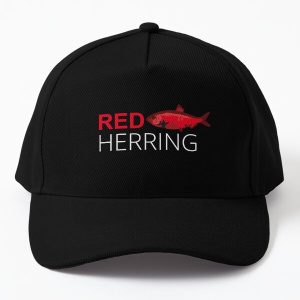 RED HERRING Cap for Sale by damoesdesign