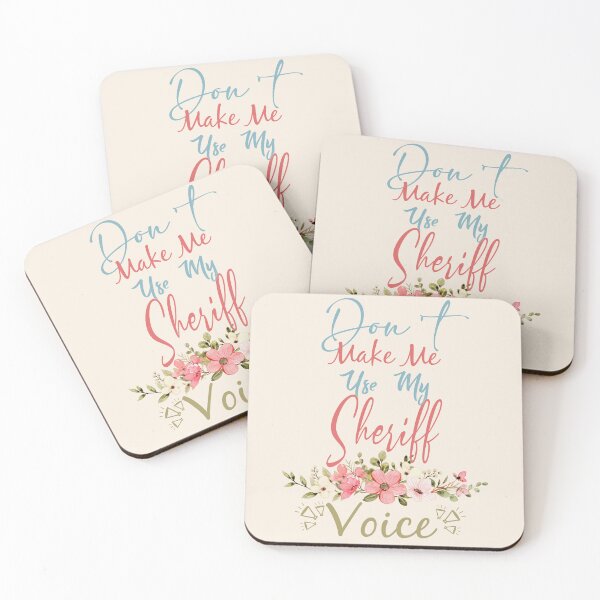 Item preview, Don't Make Me Use My Sheriff Voice - Funny Sheriff Quote Gift Idea For Men and Womens designed and sold by Mmmm3344.