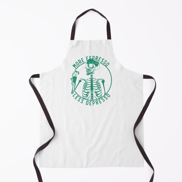 Item preview, More Espresso Less Depresso, Skeleton Coffee, Green designed and sold by anghelapparel.