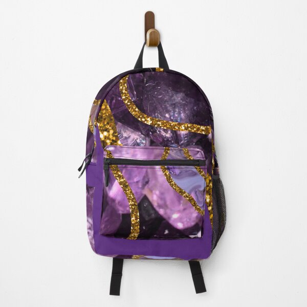 Item preview, Purple & Gold Agate Geode Glitter designed and sold by idovedesign.
