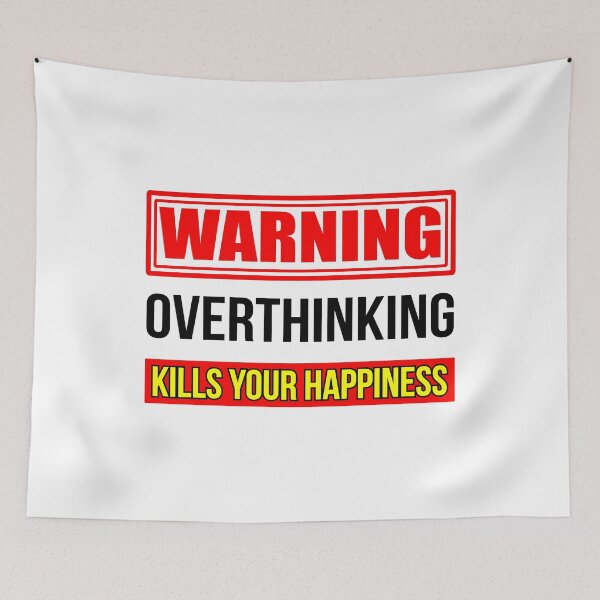 Item preview, Warning overthinking kills your happiness, Good vibes only designed and sold by Lekrock.