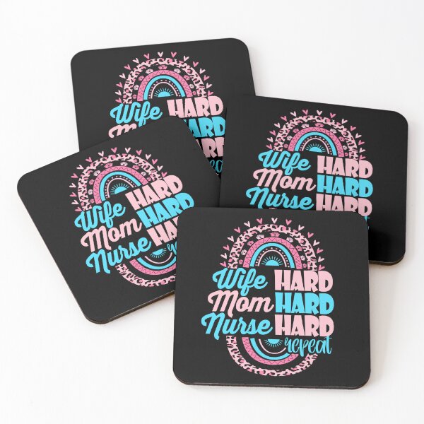 Artikelvorschau, Mutter hart Frau hart Krankenschwester hart Muttertag Krankenschwestern Tag Leopard entworfen und verkauft von EasyPrintGift.