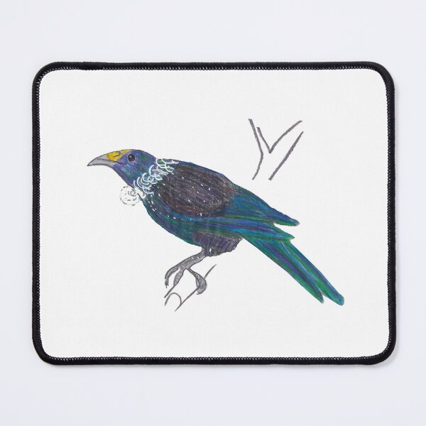 Item preview, The Tui lives in New Zealand and can not only sing, but also click and snarl. designed and sold by pizziberlin.