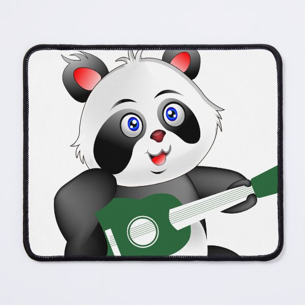 Item preview, Baby Panda playing guitar illustration designed and sold by ZieProject.