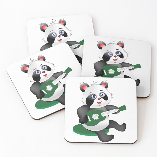 Item preview, Baby Panda playing guitar illustration designed and sold by ZieProject.