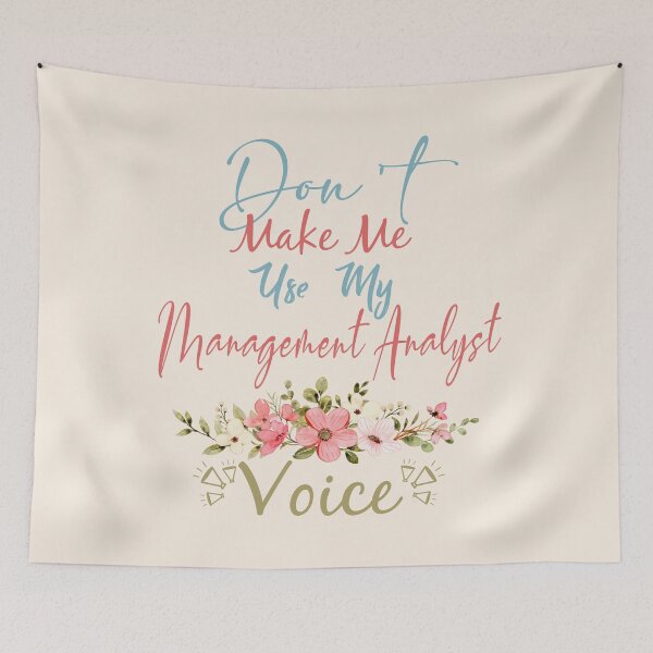 Item preview, Don't Make Me Use My Management Analyst Voice - Funny Management Analyst Quote Gift Idea For Men and Womens designed and sold by Mmmm3344.