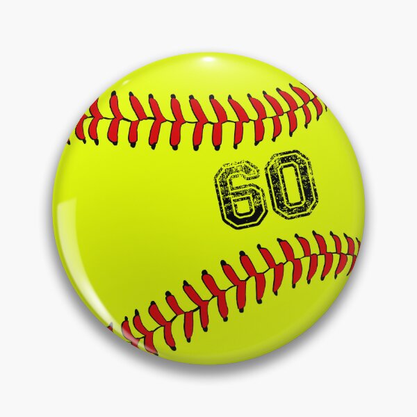 Item preview, Softball ball number 60, sixty designed and sold by TheCultStuff.