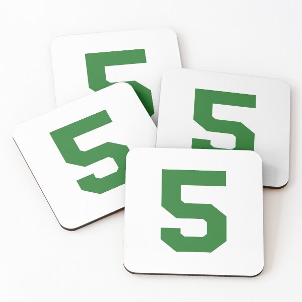 Item preview, Number 5, Green five, Sports number 5 designed and sold by TheCultStuff.