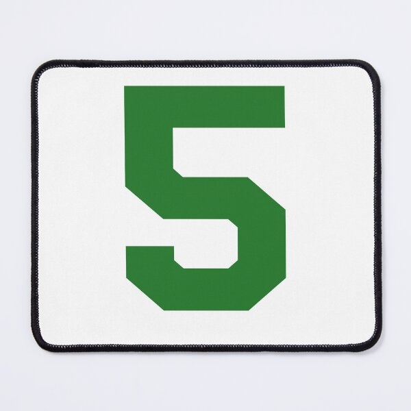 Item preview, Number 5, Green five, Sports number 5 designed and sold by TheCultStuff.