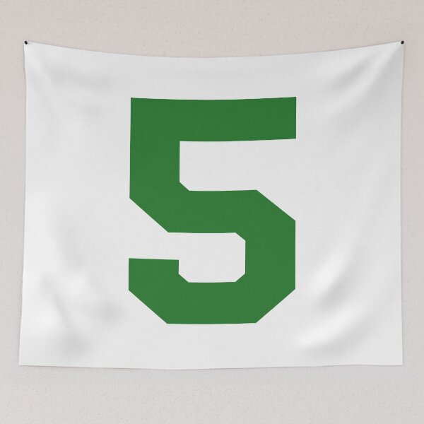 Item preview, Number 5, Green five, Sports number 5 designed and sold by TheCultStuff.