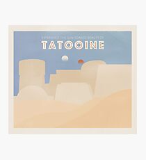 Galactic Travel - Tatooine Photographic Print