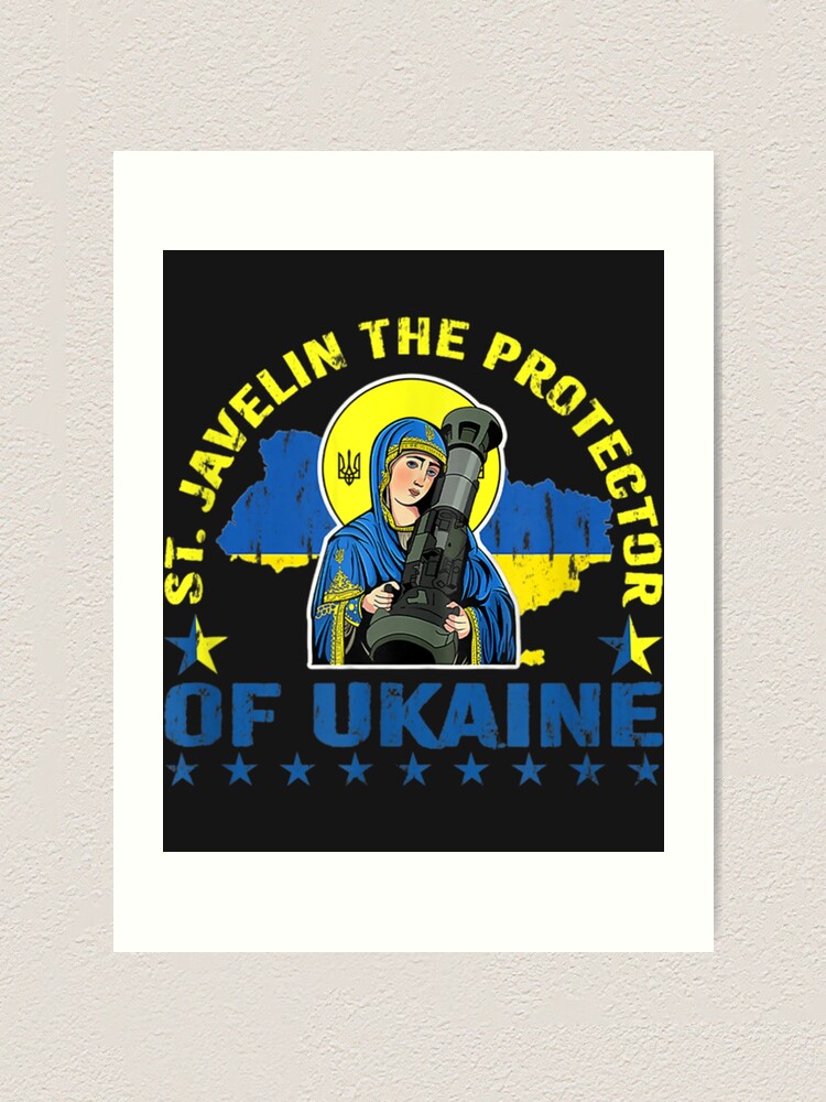"The Protector Of Ukraine St Javelin Saint Ukraine Flag Javelin The Protector Of Ukraine St