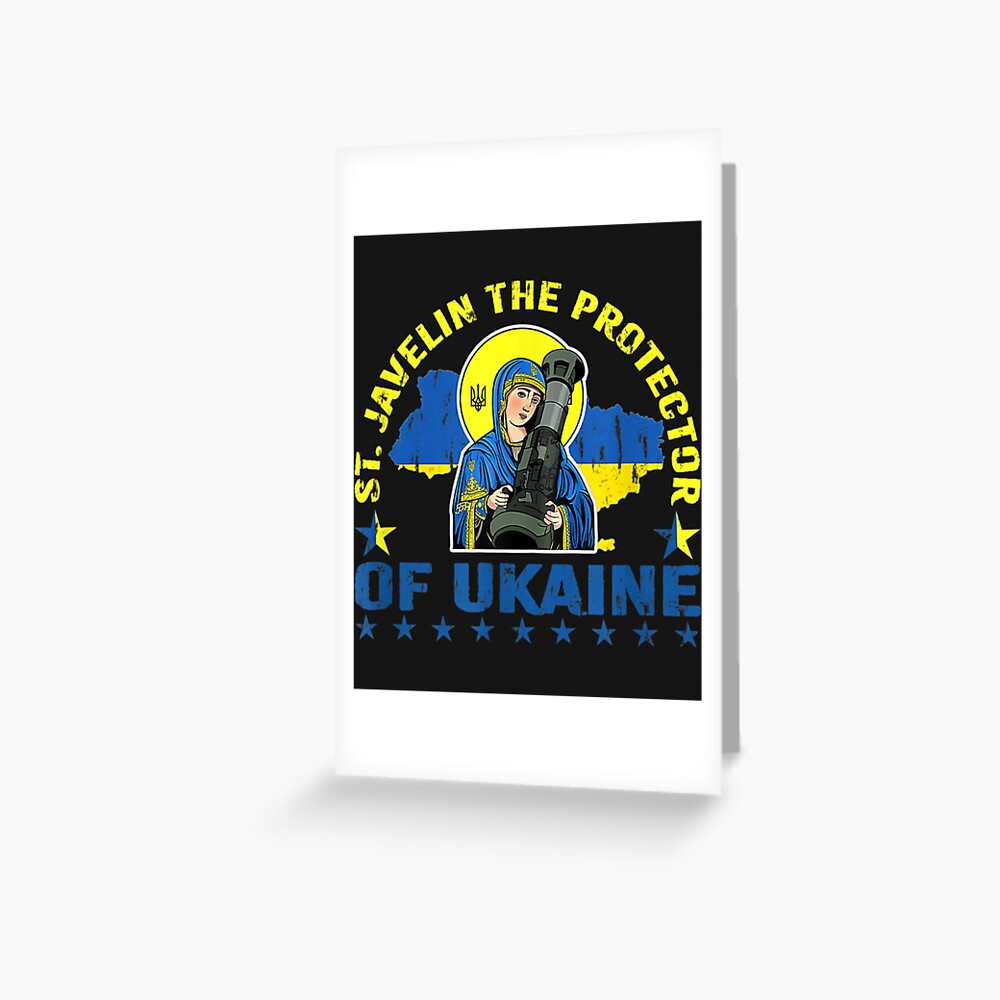 "The Protector Of Ukraine St Javelin Saint Ukraine Flag Javelin The Protector Of Ukraine St