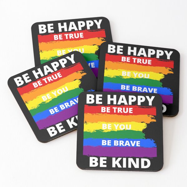Item preview, Be Happy Be True Be You Be Brave Be Kind Design designed and sold by VandJStore.