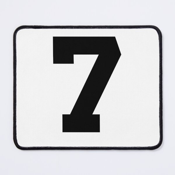 Item preview, Number 7, Black seven, Sports number 7 designed and sold by TheCultStuff.