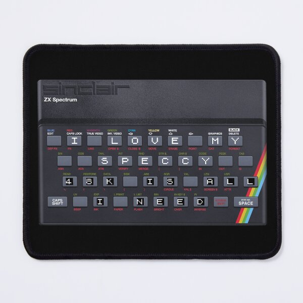 Item preview, I LOVE MY SPECCY - 48k is all I Need (on classic Rubber Keyboard)  |  Sinclair ZX Spectrum Computer  designed and sold by RetroTeeStudio.