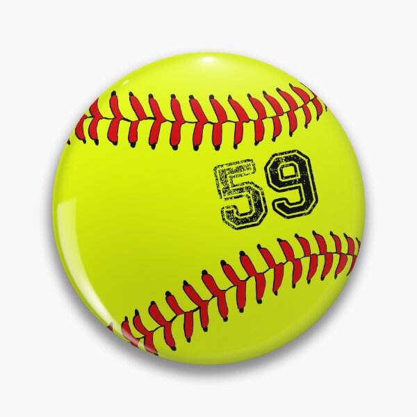 Item preview, Softball ball number 59, fifty nine designed and sold by TheCultStuff.