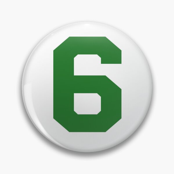 Item preview, Number 6, Green six, Sports number 6 designed and sold by TheCultStuff.