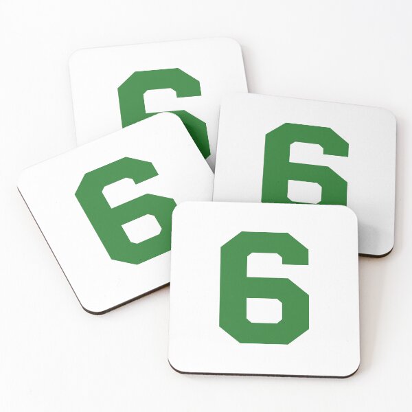 Item preview, Number 6, Green six, Sports number 6 designed and sold by TheCultStuff.