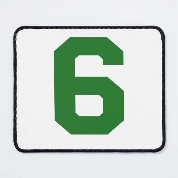 Item preview, Number 6, Green six, Sports number 6 designed and sold by TheCultStuff.