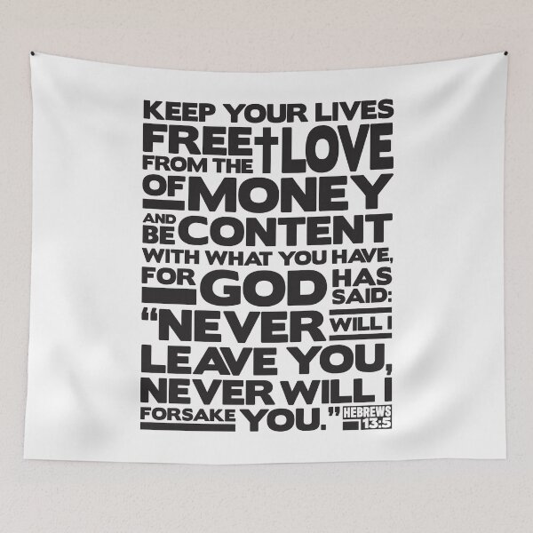 Item preview, Hebrews 13:5 Love Of Money designed and sold by plushism.