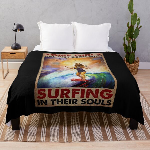 Item preview, Some girls are just born with surfing in their souls designed and sold by SaoirseNeid.