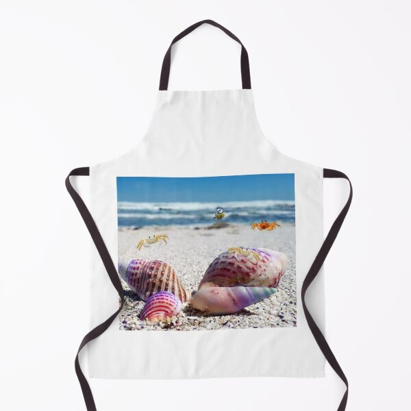 Item preview, Sea shells and crabs on the beach designed and sold by Nature's Palette.