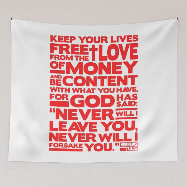 Item preview, Hebrews 13:5 Love Of Money designed and sold by plushism.