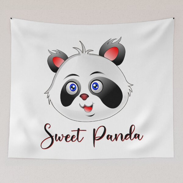 Item preview, Baby Panda cartoon head illustration designed and sold by ZieProject.